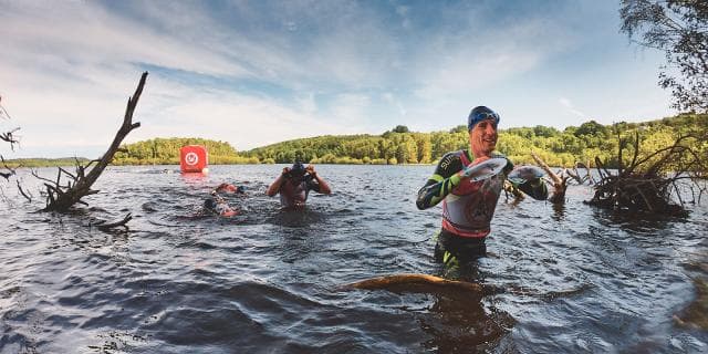 Swimrunman Lac de Vassivière